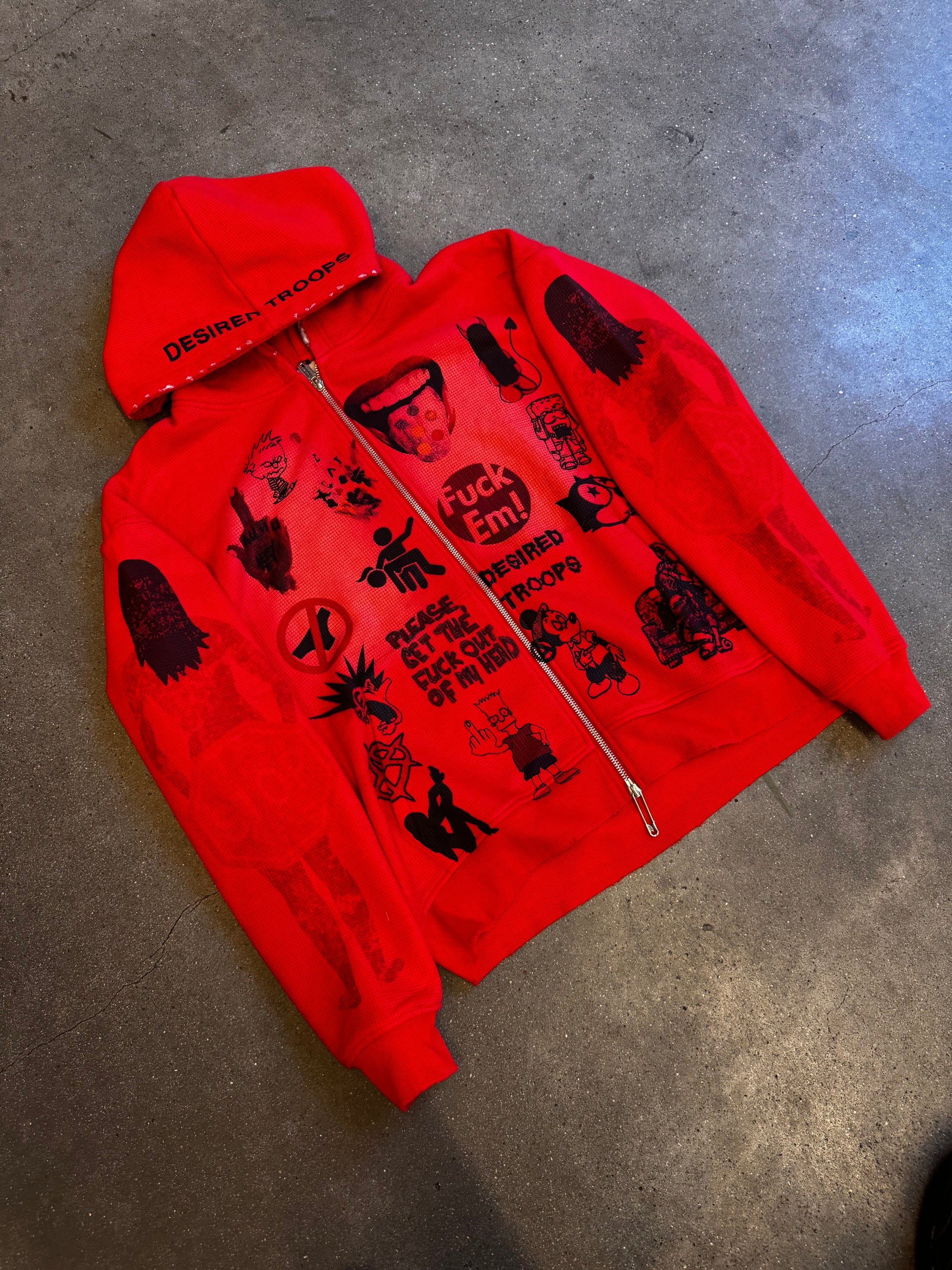 Chaotic Thermal Jacket (Red)