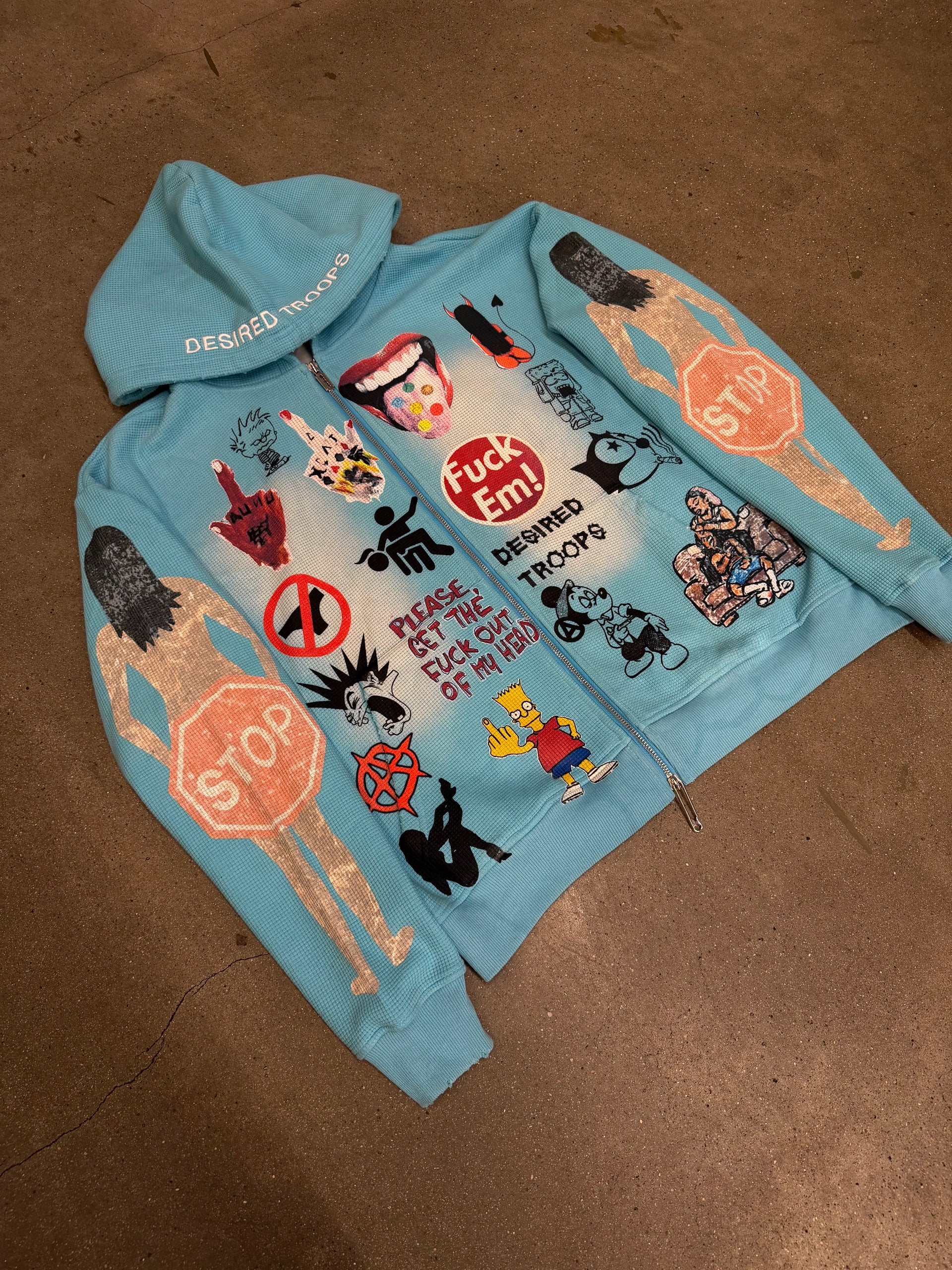 Chaotic Thermal Jacket (Blue)
