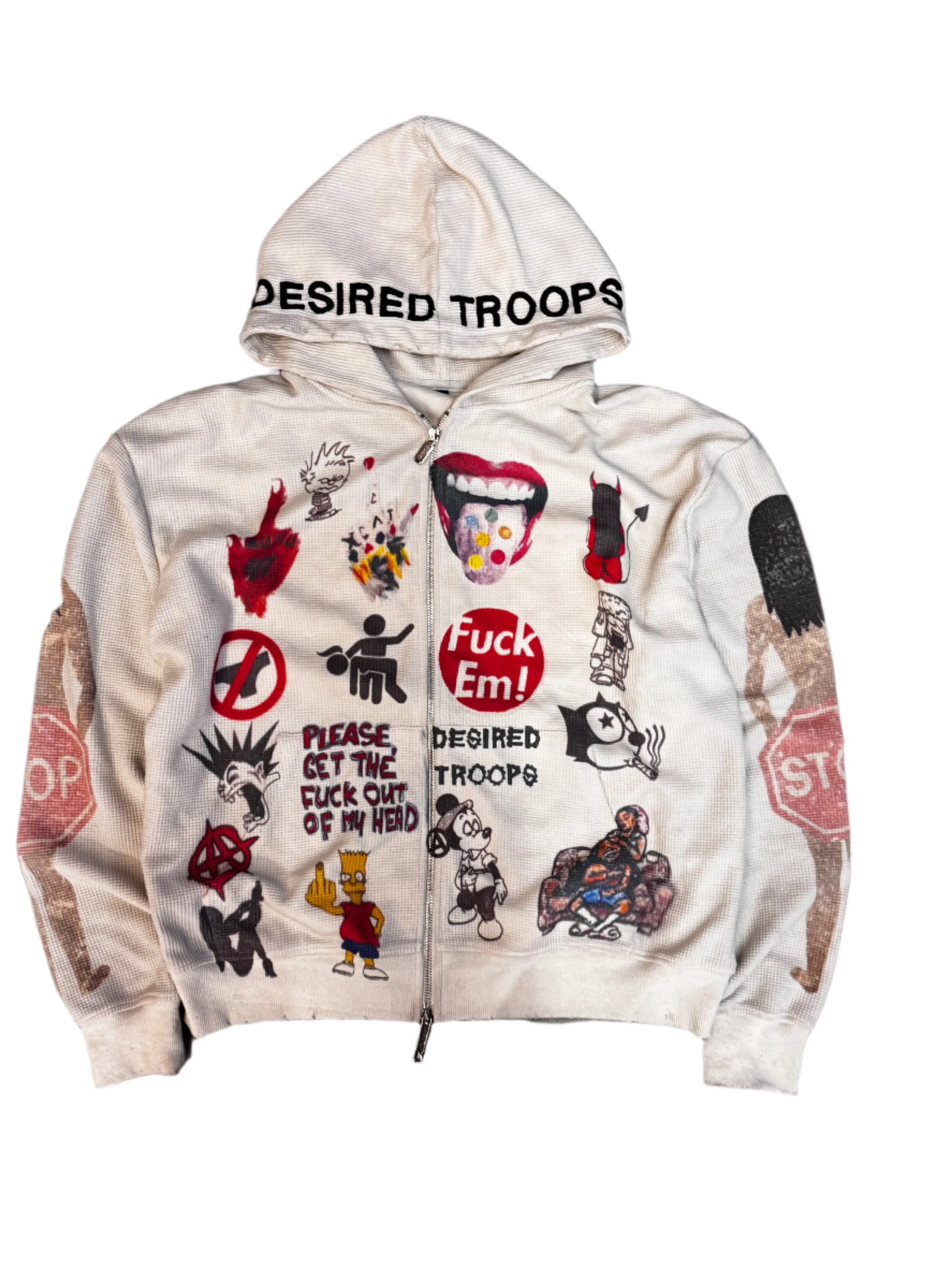 Chaotic Thermal Jacket (Cream)